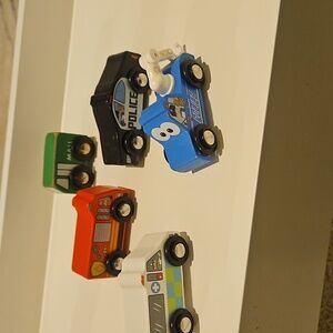 Colorful Wooden Toy Vehicle Set